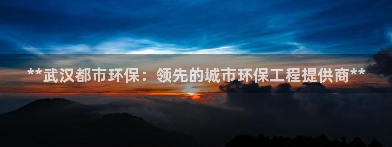 彩名堂怎么不能用了：**武汉都市环保：领先的城市环保工程提供商**