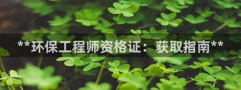 彩名堂客服：**环保工程师资格证：获