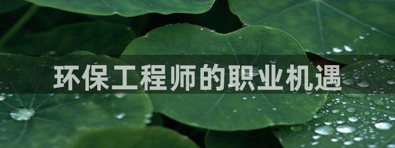 彩名堂官网计划怎么下载：环保工程师的