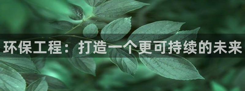 彩名堂app官方下载：环保工程：打造一个更可持续的未来