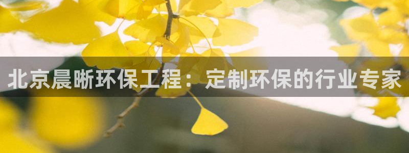 彩名堂975新版本：北京晨晰环保工程