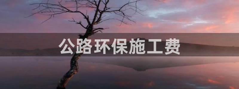 彩名堂计划最新版手机版：公路环保施工