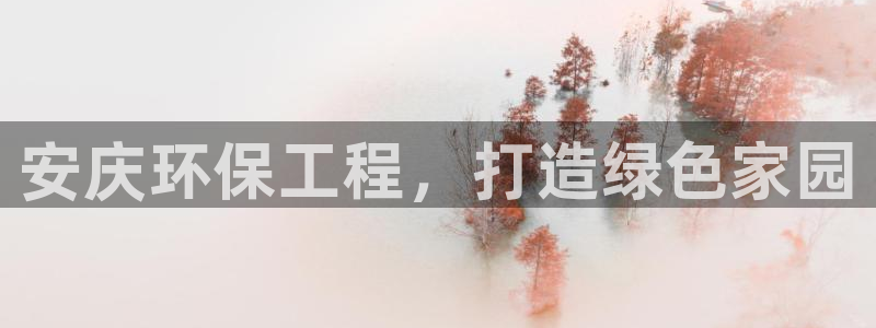 彩名堂官网计划：安庆环保工程，打造绿