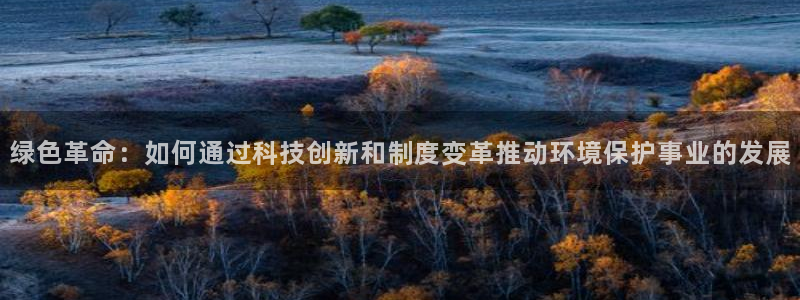 彩名堂.netnet：绿色革命：如何通过科技创新和制度变革推动环境保护事业的发展