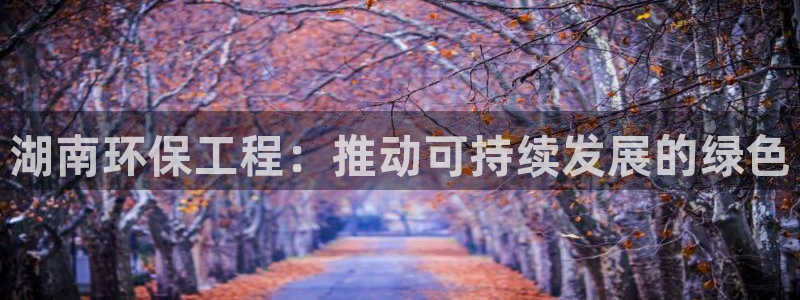 彩名堂移动客户端是什么：湖南环保工程：推动可持续发展的绿色