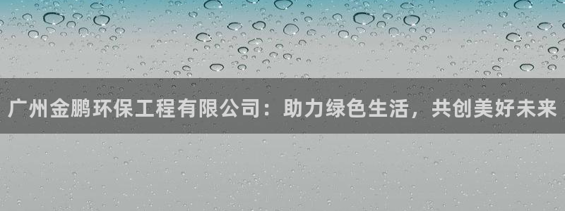 彩名堂是正规的公司吗：广州金鹏环保工