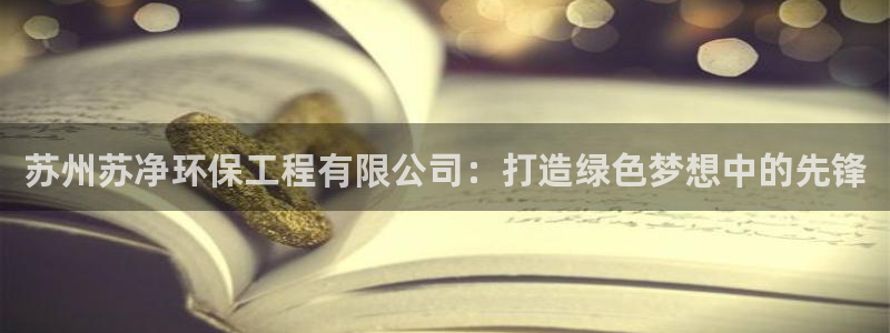 彩名堂怎么买准确率高一点：苏州苏净环保工程有限公司：打造绿色
