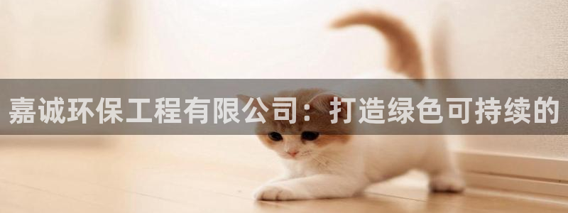 彩名堂人工计划客户端官网：嘉诚环保工程有限公司：打造绿色可持